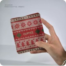Winter Knit Coffee Pouch