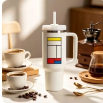 Color-Block Handled Tumbler