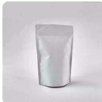 Plain White Stand-Up Zip Pouch