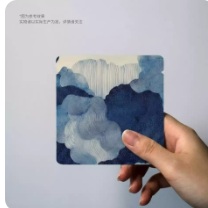 Blue ink tea pouches
