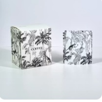 Tropical Toile Coffee Carton