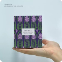 Purple Tulip Coffee Carton
