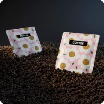 Flower Pattern Coffee Pouch