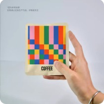 Constructivist Color-Block Coffee Pouches