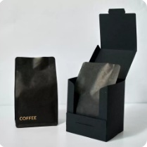 Black pull-tab coffee gift set