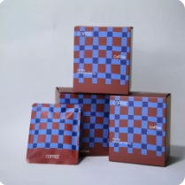 Classic Check Coffee Cartons