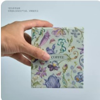 Aestivation floral coffee carton