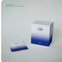 Halftone Gradient Coffee Carton